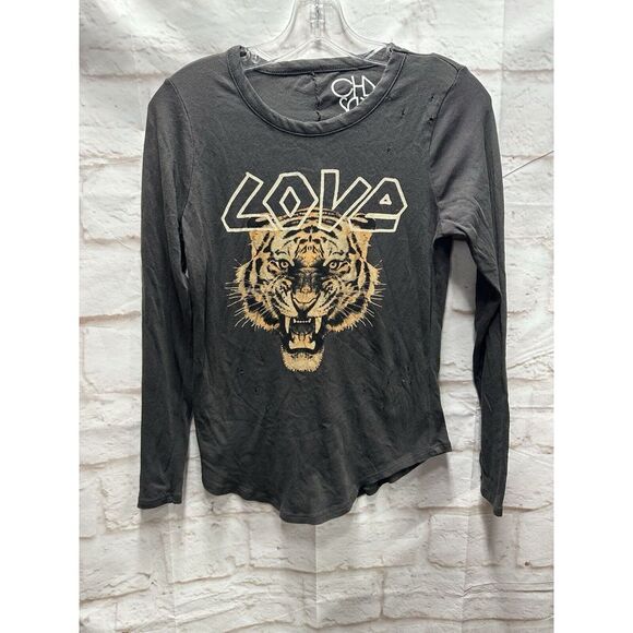 Chaser Tops - Chaser Love Black Tshirt‎ Long Sleeve Medium